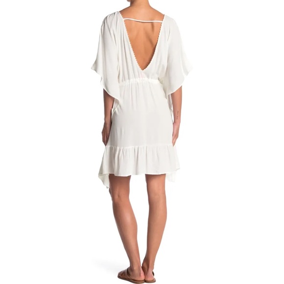 Maaji White Kaftan ꥟ Cover Up ꥟ Dress - Picture 2 of 6